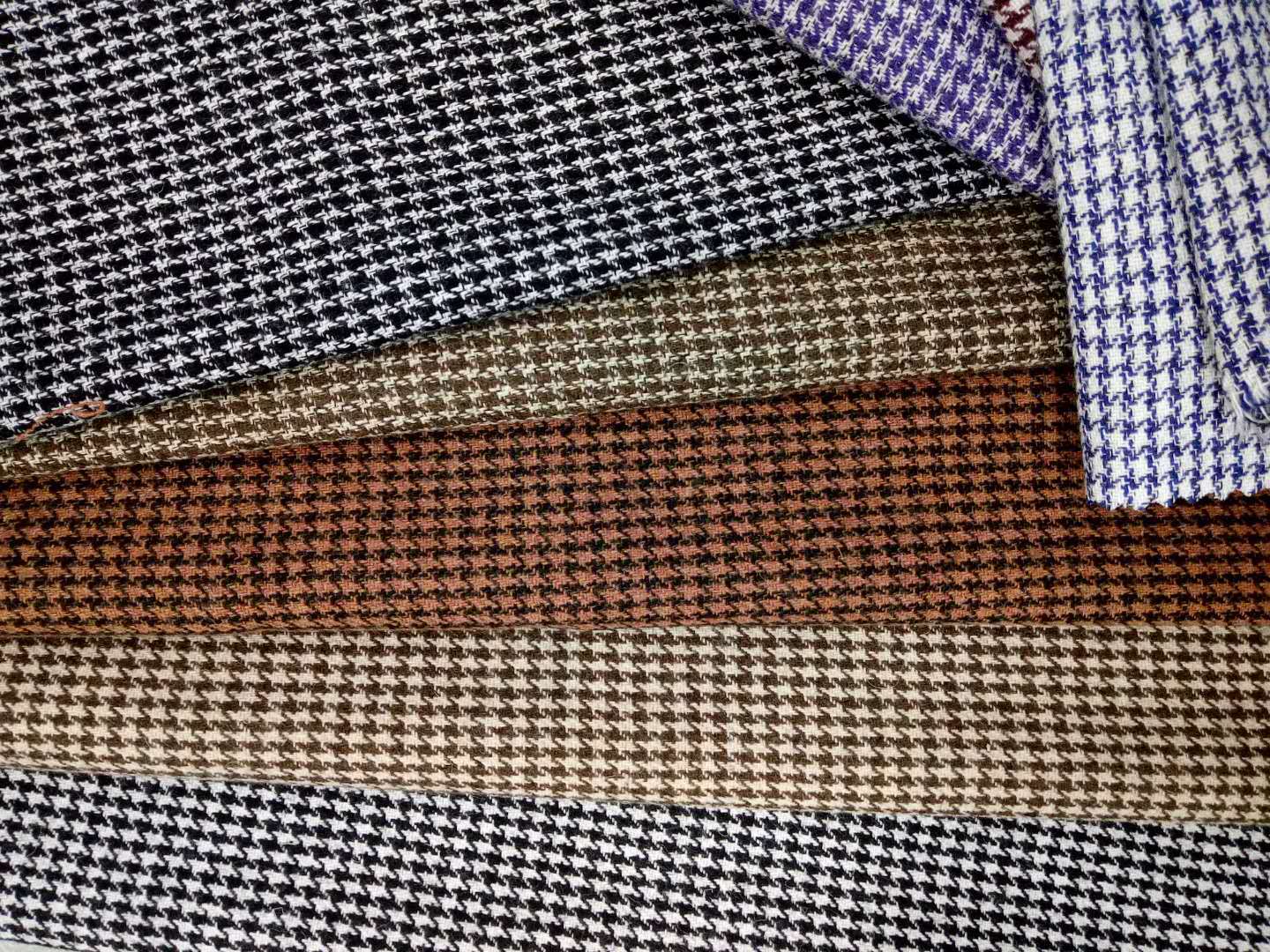 18年新款 小千鸟 鞋帽 服装精品面料 含毛千鸟